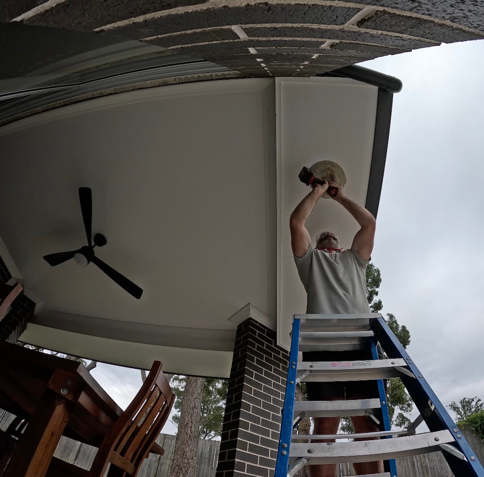 Ceiling fan installation completed in a Sydney home
