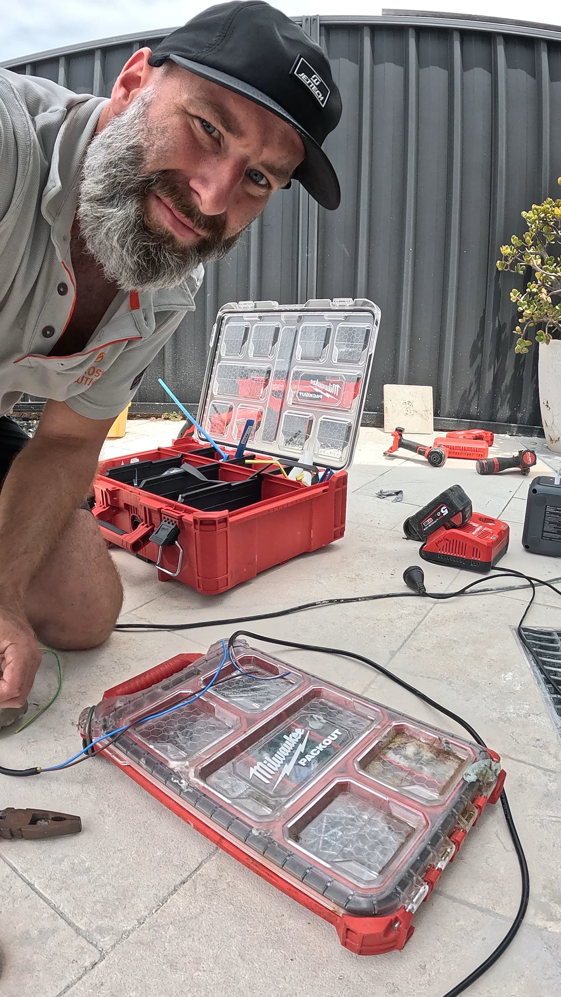 Tagged electrical equipment after AS/NZS 3760 testing at a Sydney site